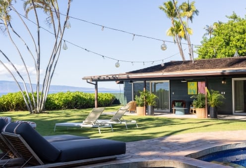 Beach House Backyard View