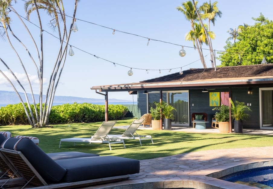 Beach House Backyard View