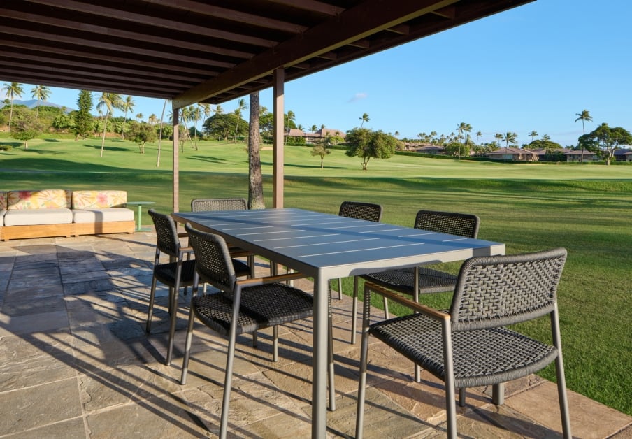 Royal Bungalow Two-Bedroom Suite balcony facing garden