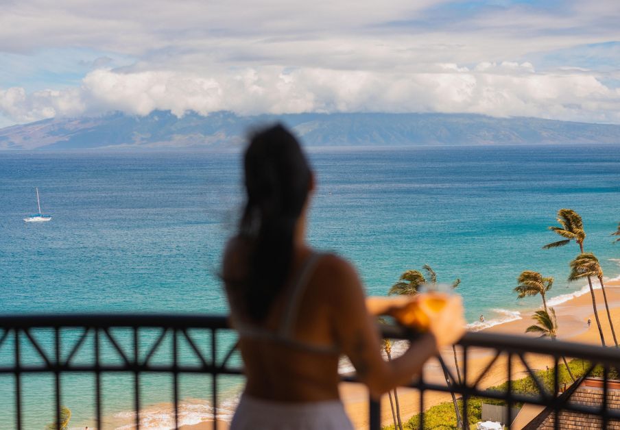Looking out lanai