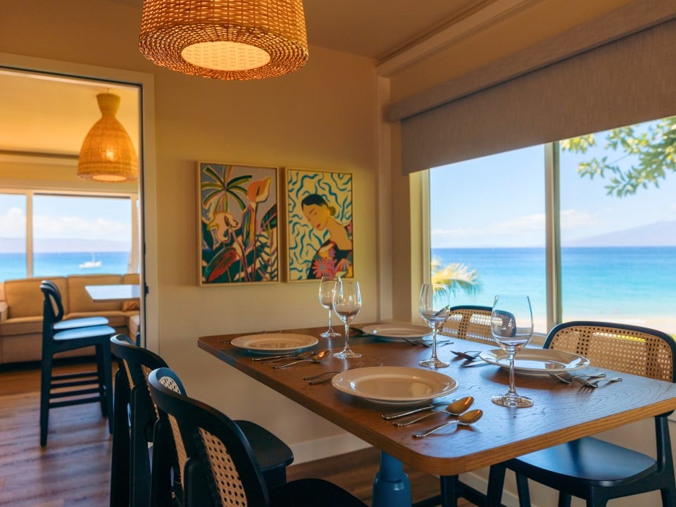 oceanfront bungalow connecting